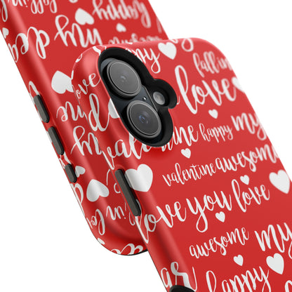 Valentine Words Pattern – MagSafe Case - BOGO Cases