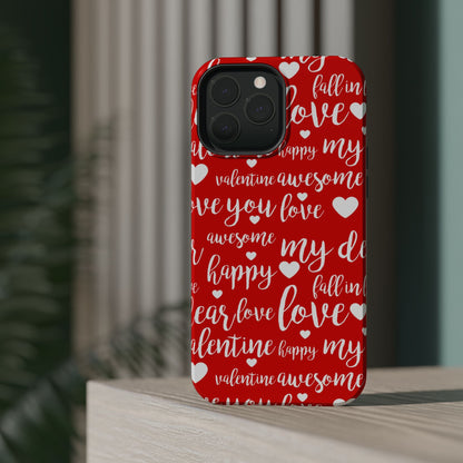 Valentine Words Pattern – MagSafe Case - BOGO Cases