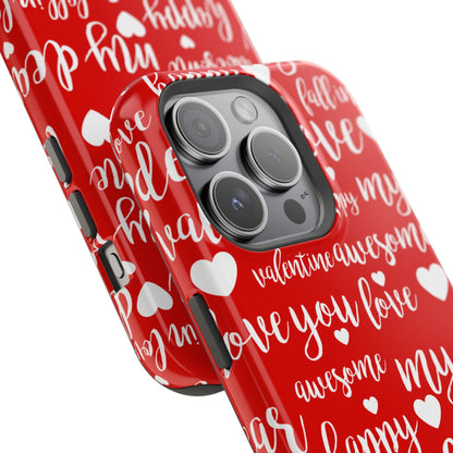 Valentine Words Pattern – MagSafe Case - BOGO Cases