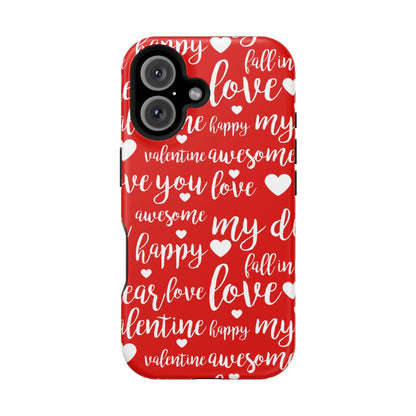 Valentine Words Pattern – MagSafe Case - BOGO Cases