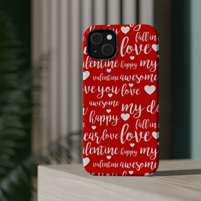 Valentine Words Pattern – MagSafe Case - BOGO Cases