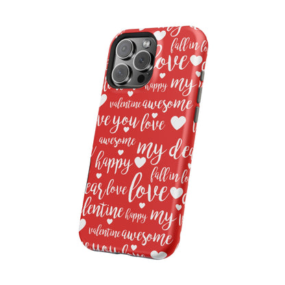 Valentine Words Pattern – MagSafe Case - BOGO Cases