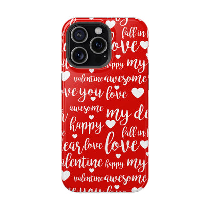 Valentine Words Pattern – MagSafe Case - BOGO Cases