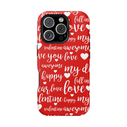 Valentine Words Pattern – MagSafe Case - BOGO Cases