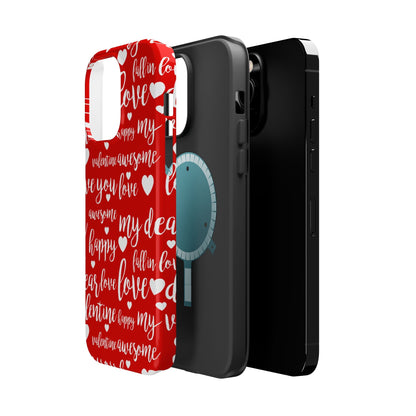 Valentine Words Pattern – MagSafe Case - BOGO Cases