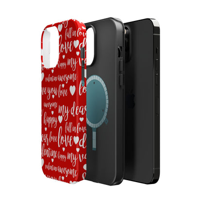 Valentine Words Pattern – MagSafe Case - BOGO Cases