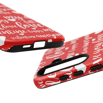 Valentine Words Pattern – Samsung Galaxy Case - BOGO Cases