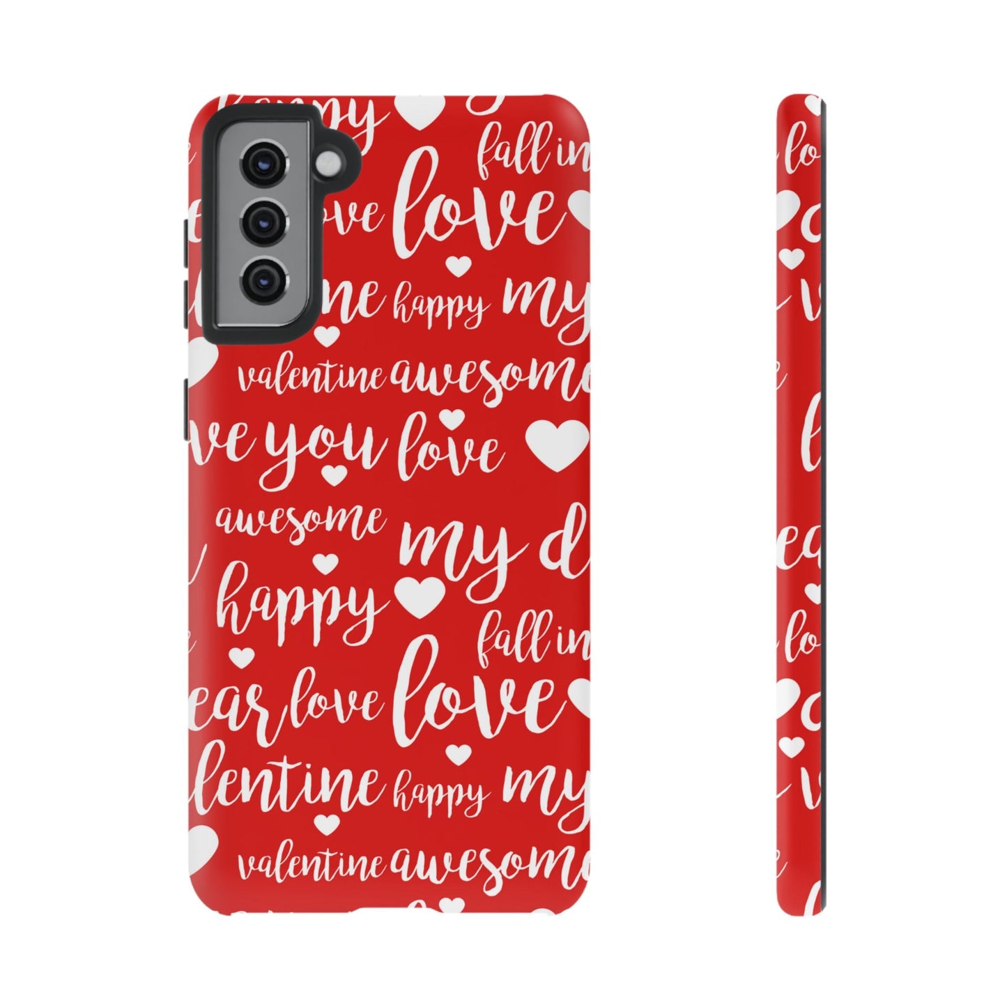 Valentine Words Pattern – Samsung Galaxy Case - BOGO Cases
