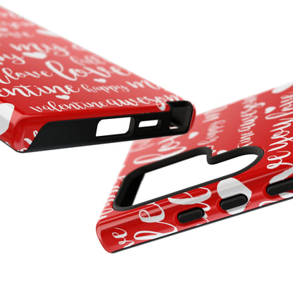 Valentine Words Pattern – Samsung Galaxy Case - BOGO Cases