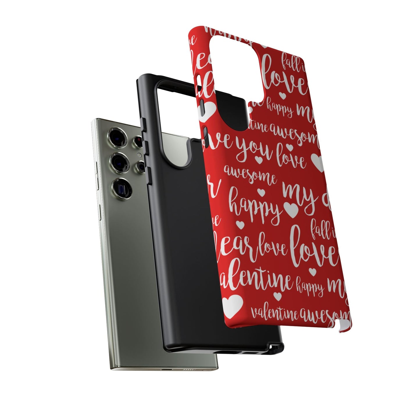 Valentine Words Pattern – Samsung Galaxy Case - BOGO Cases