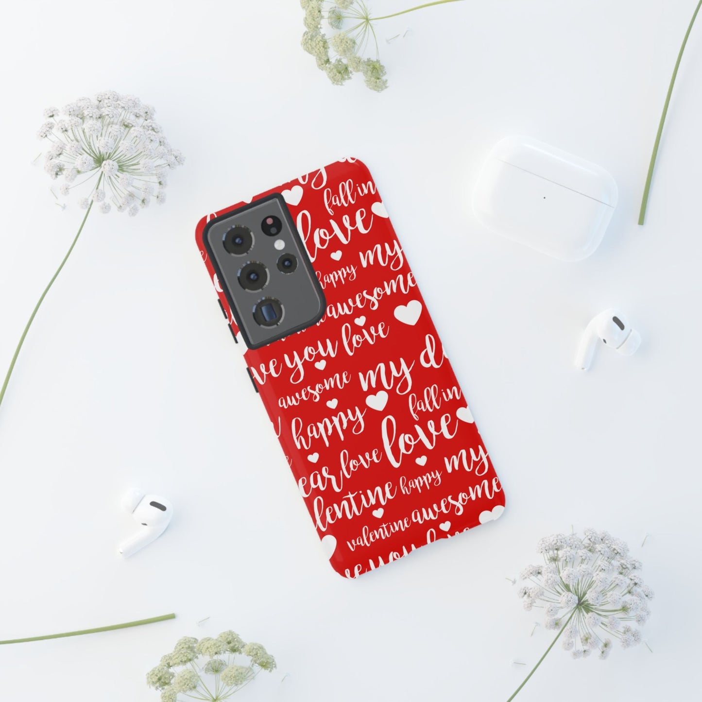 Valentine Words Pattern – Samsung Galaxy Case - BOGO Cases