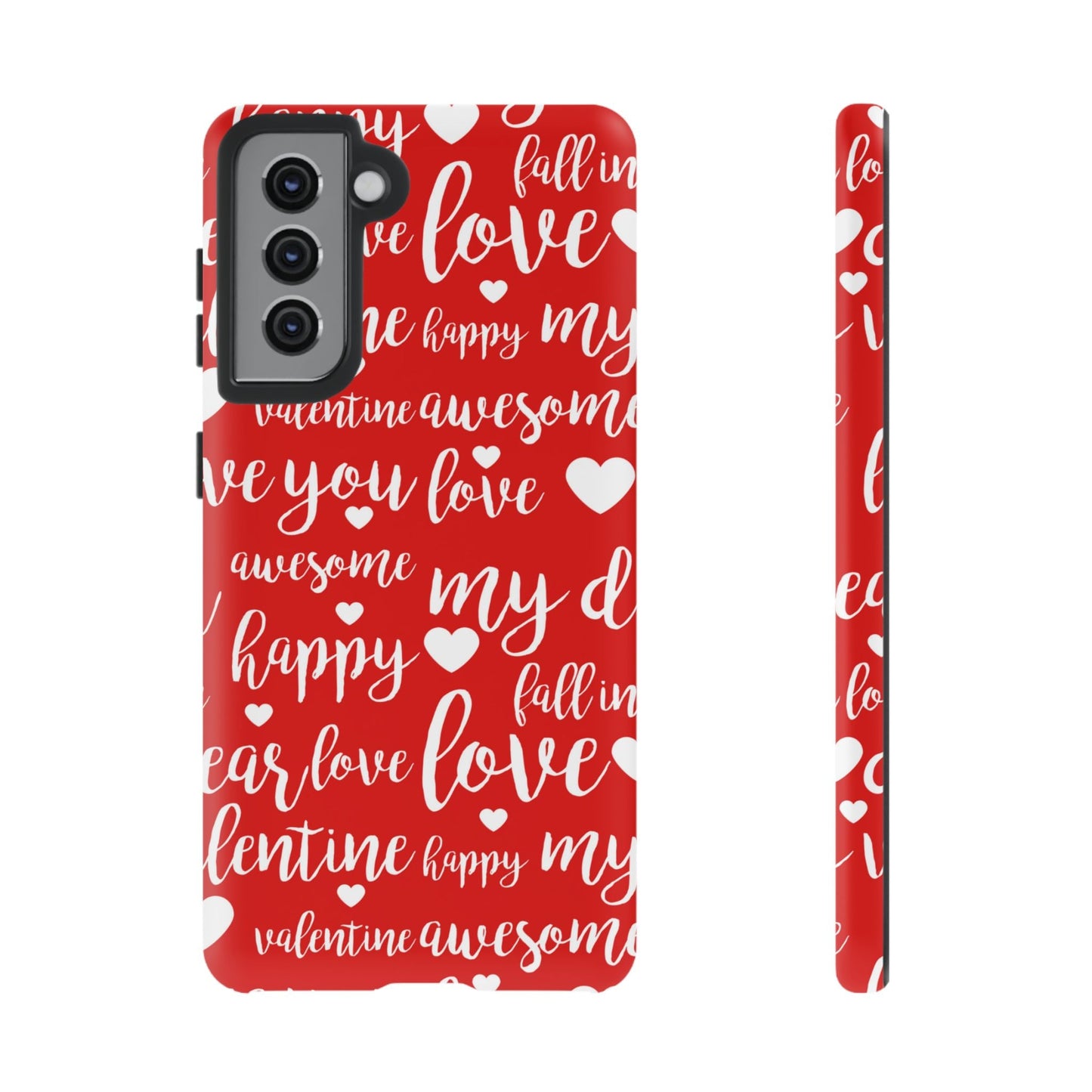 Valentine Words Pattern – Samsung Galaxy Case - BOGO Cases