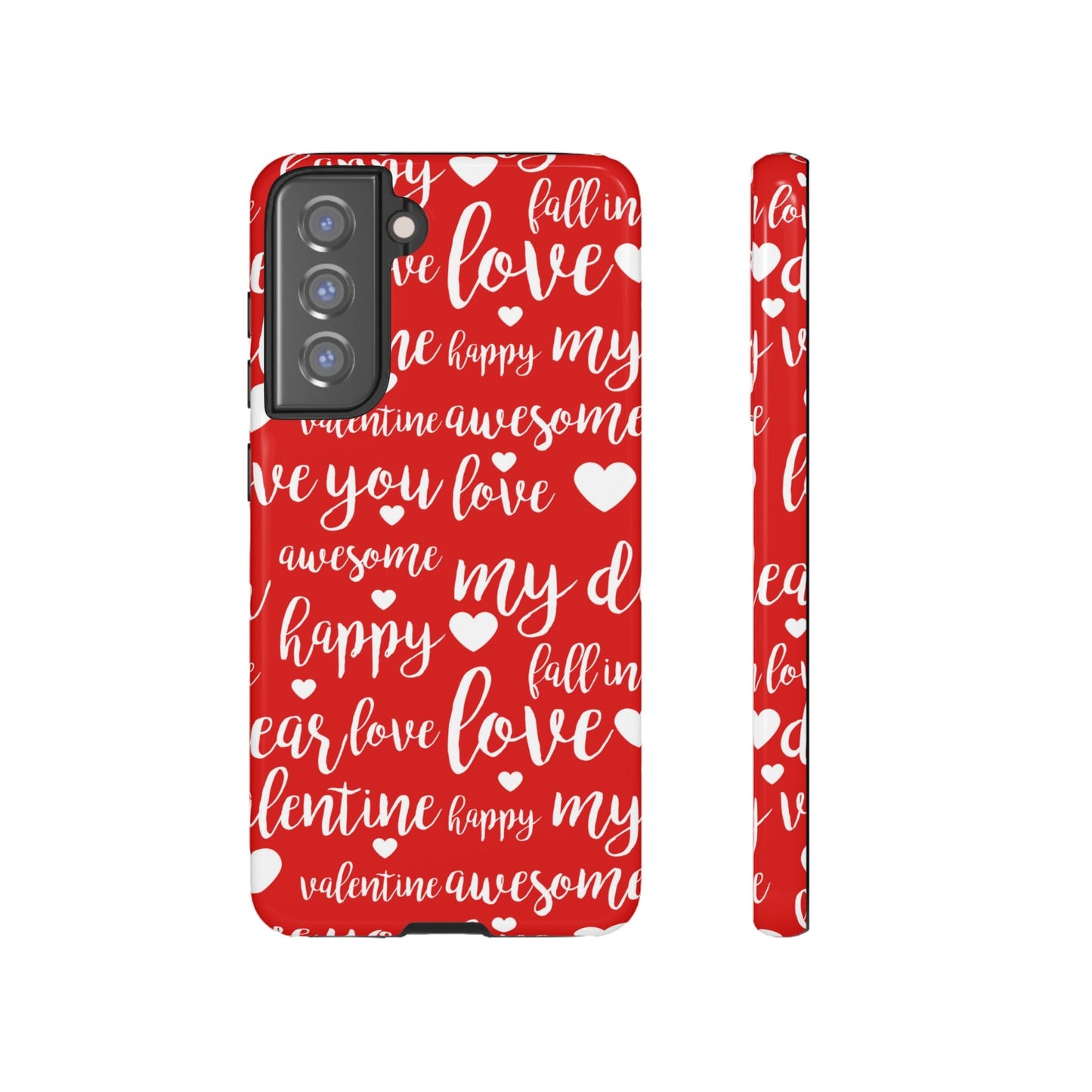 Valentine Words Pattern – Samsung Galaxy Case - BOGO Cases