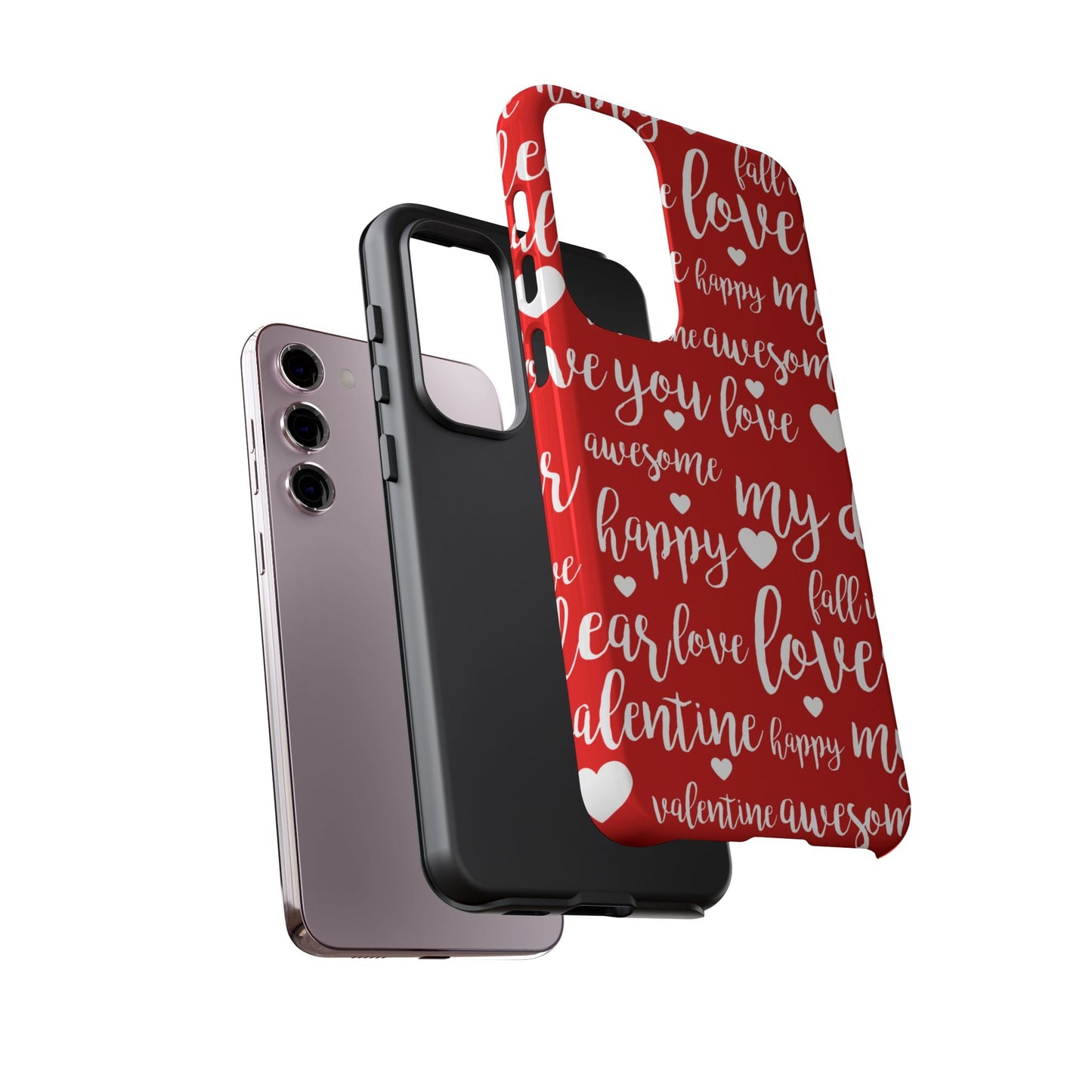 Valentine Words Pattern – Samsung Galaxy Case - BOGO Cases