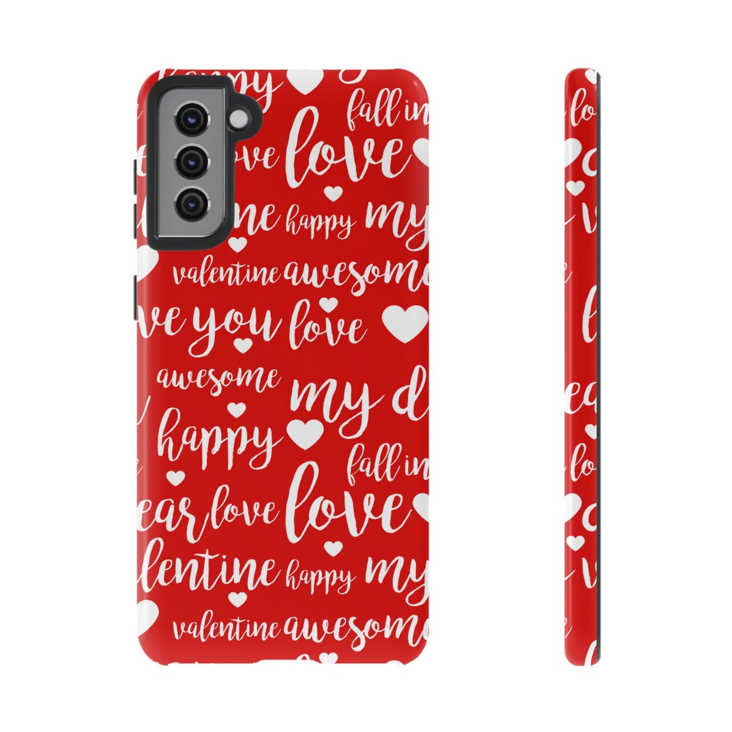 Valentine Words Pattern – Samsung Galaxy Case - BOGO Cases