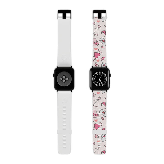 Valentine's Day Scribbles Apple Watch Band - BOGO Cases