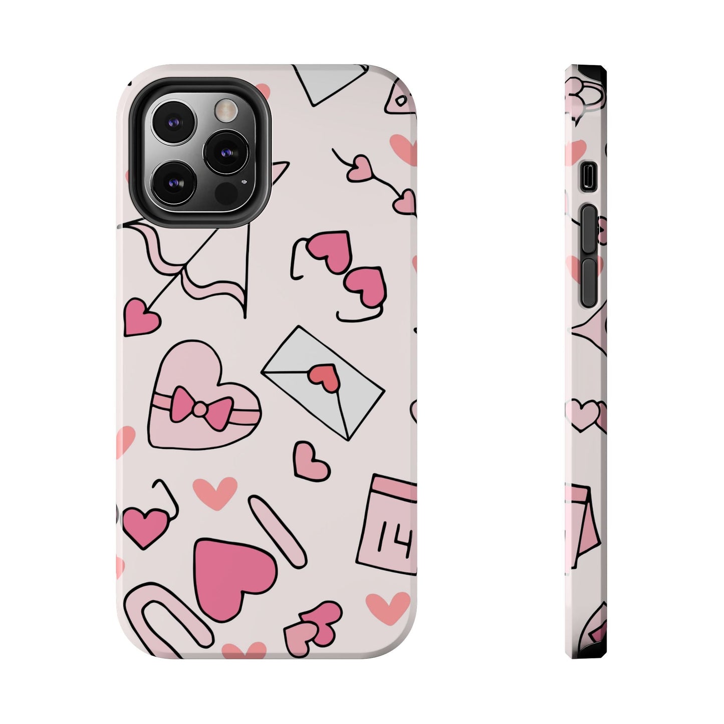 Valentine's Day Scribbles iPhone Case - BOGO Cases