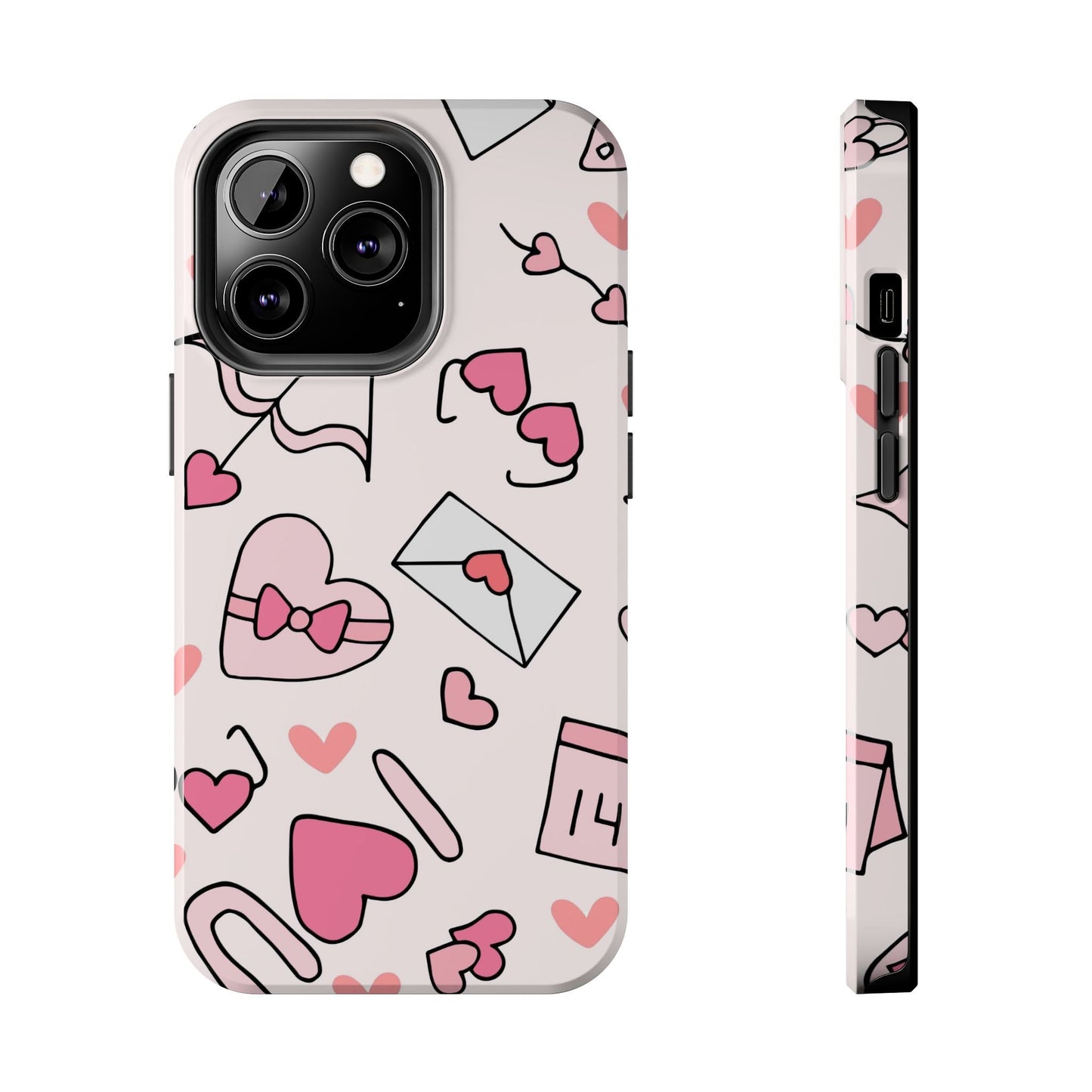 Valentine's Day Scribbles iPhone Case - BOGO Cases