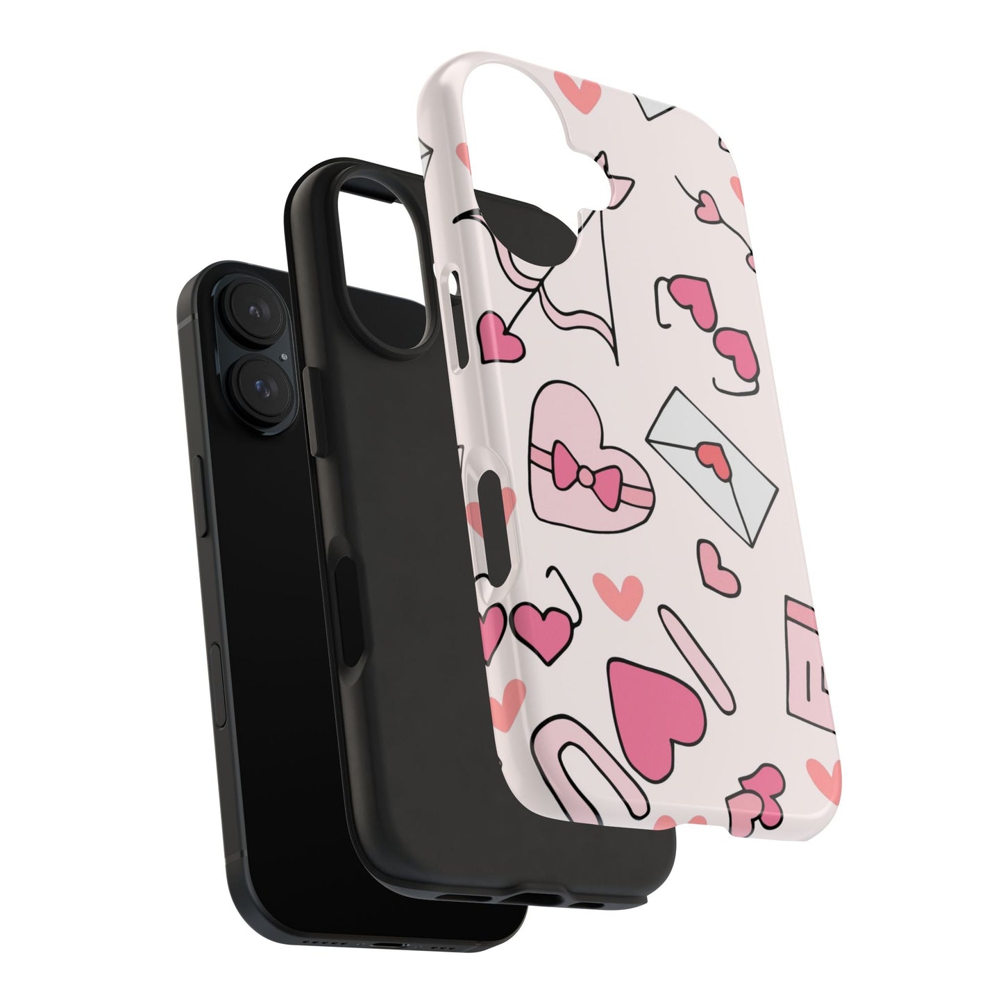 Valentine's Day Scribbles iPhone Case - BOGO Cases