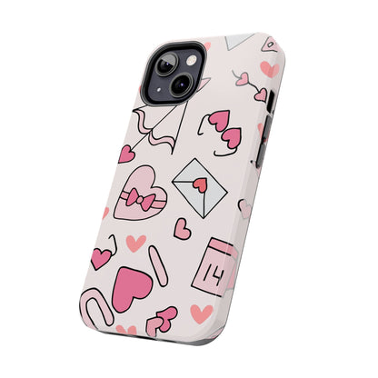 Valentine's Day Scribbles iPhone Case - BOGO Cases