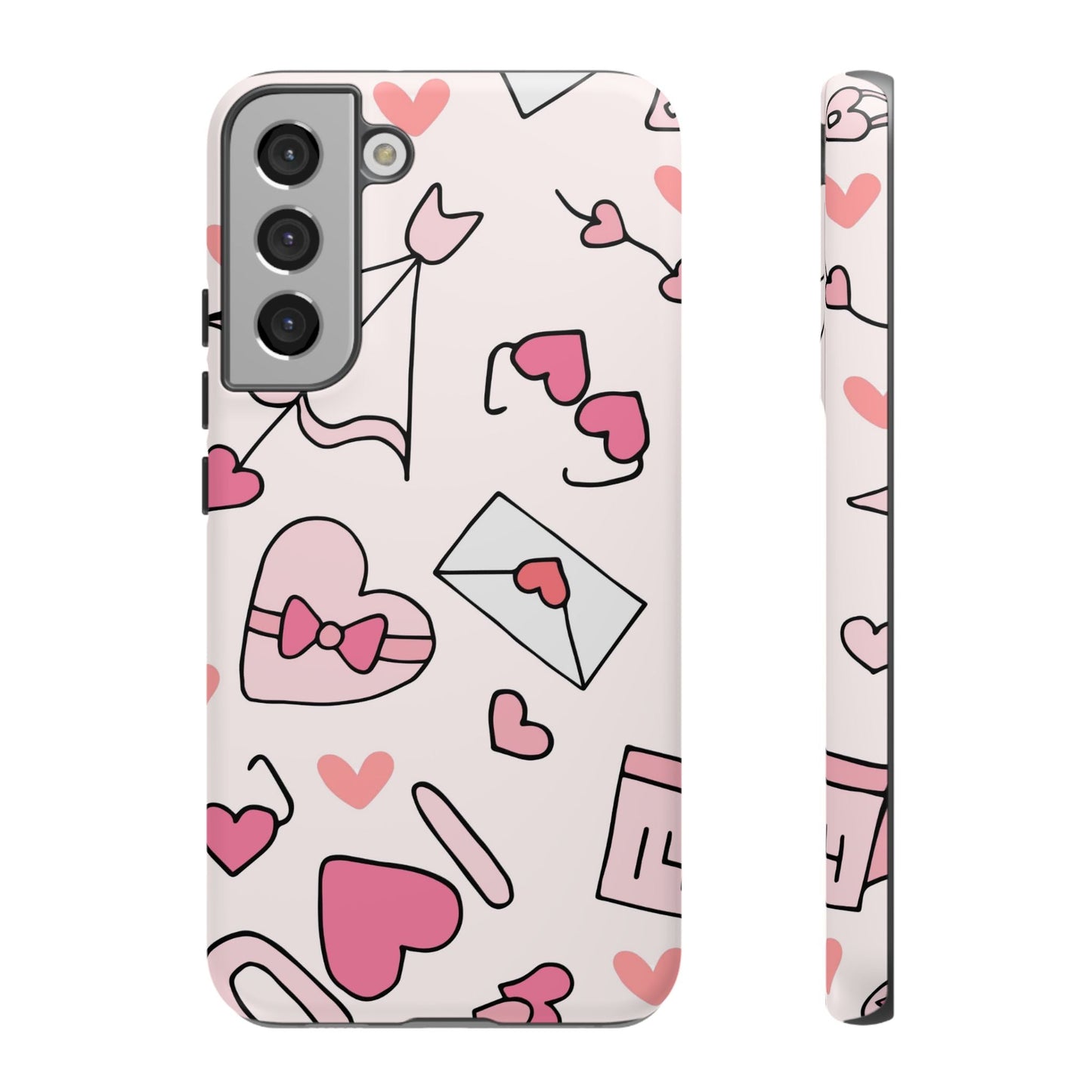 Valentine's Day Scribbles Samsung Galaxy Case - BOGO Cases