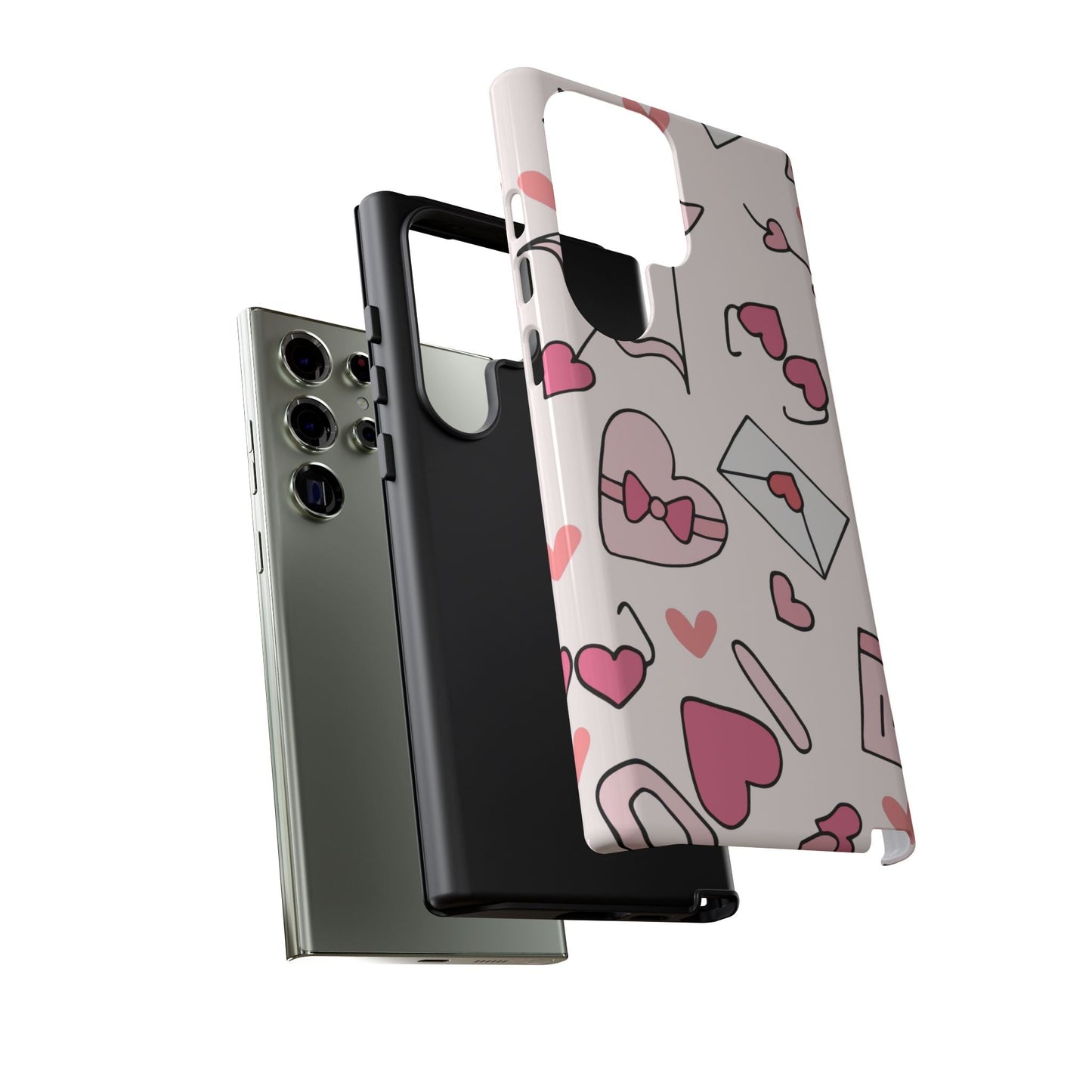 Valentine's Day Scribbles Samsung Galaxy Case - BOGO Cases
