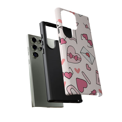 Valentine's Day Scribbles Samsung Galaxy Case - BOGO Cases