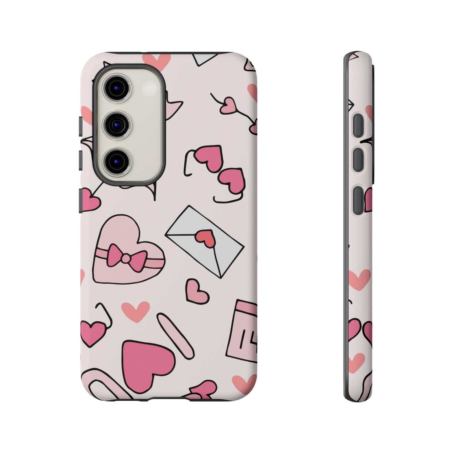 Valentine's Day Scribbles Samsung Galaxy Case - BOGO Cases
