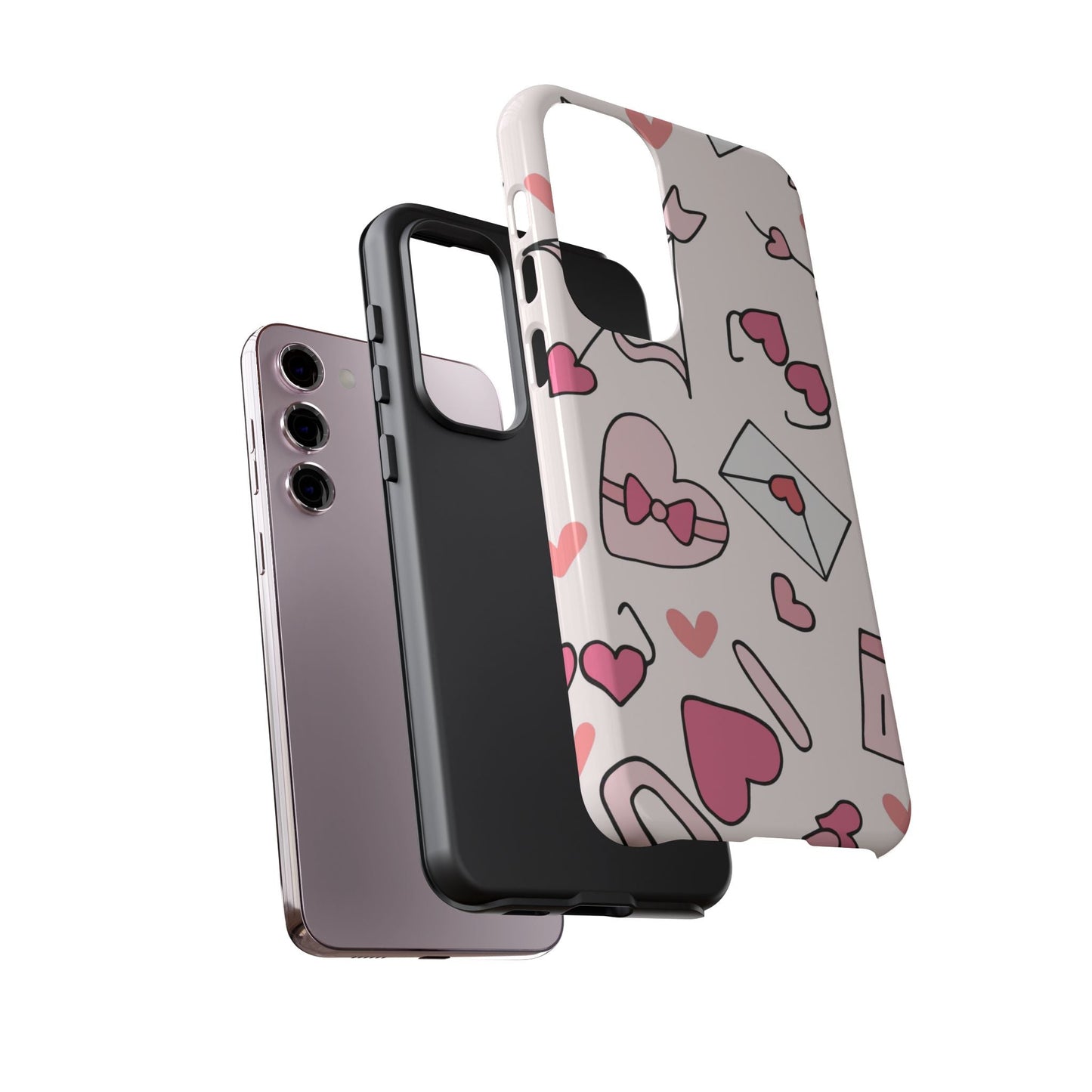 Valentine's Day Scribbles Samsung Galaxy Case - BOGO Cases