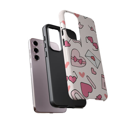 Valentine's Day Scribbles Samsung Galaxy Case - BOGO Cases