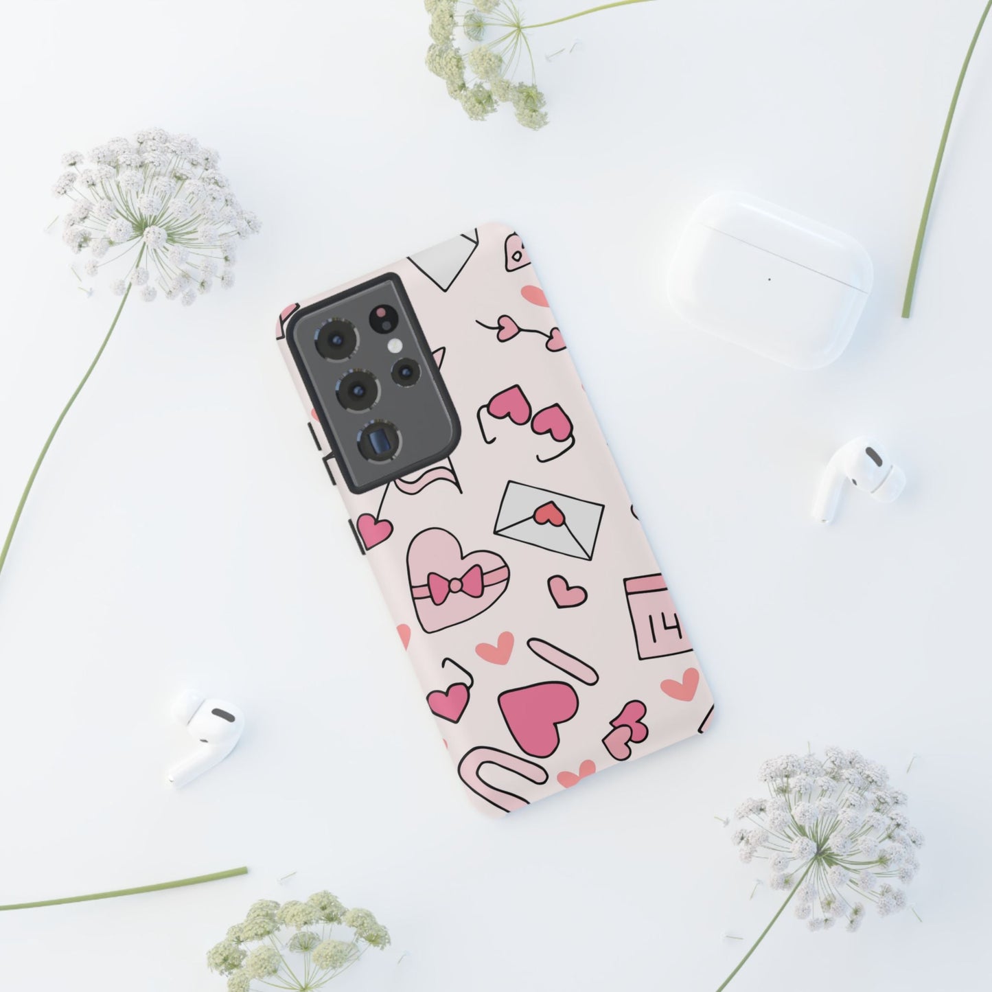 Valentine's Day Scribbles Samsung Galaxy Case - BOGO Cases