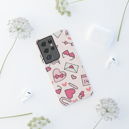 Valentine's Day Scribbles Samsung Galaxy Case - BOGO Cases