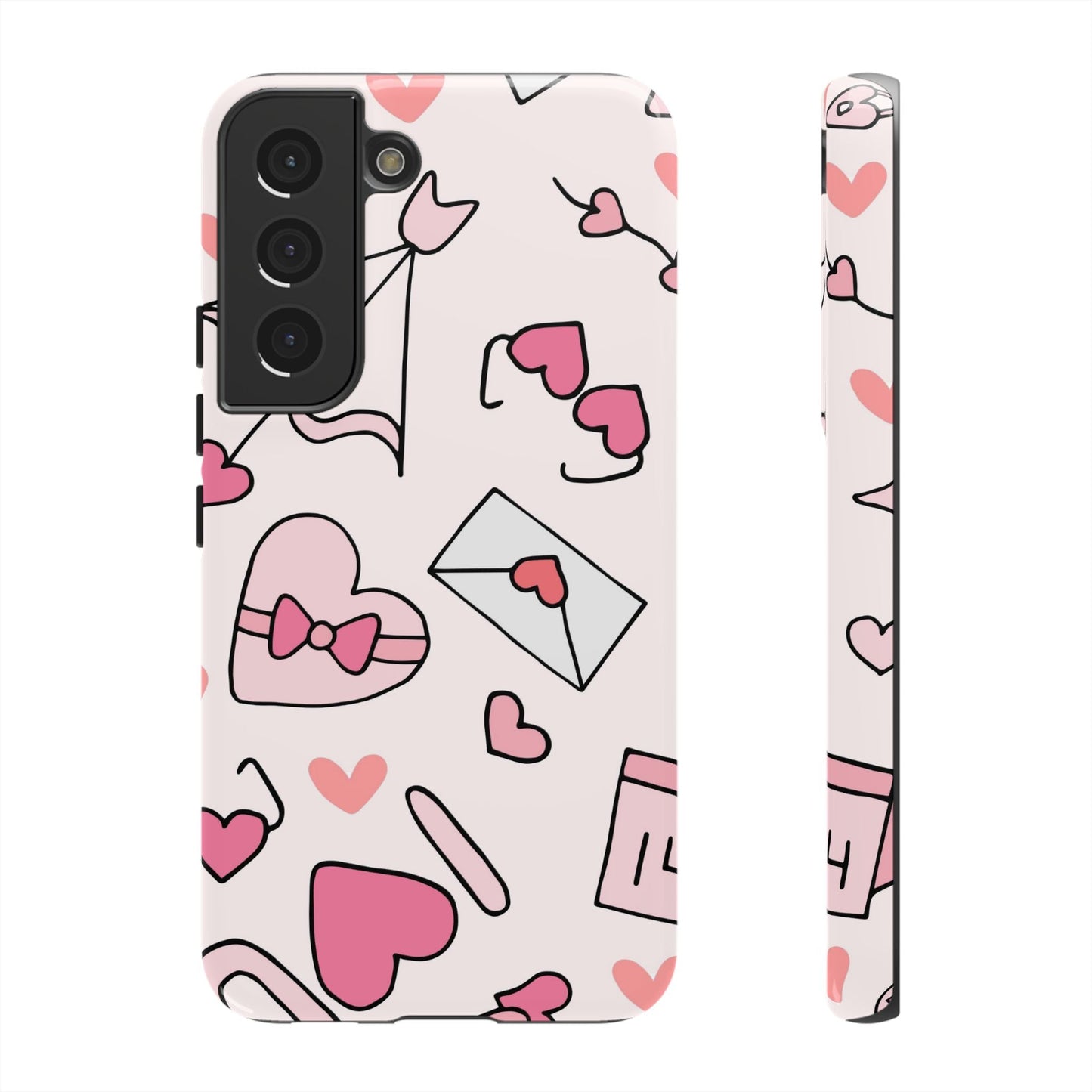 Valentine's Day Scribbles Samsung Galaxy Case - BOGO Cases