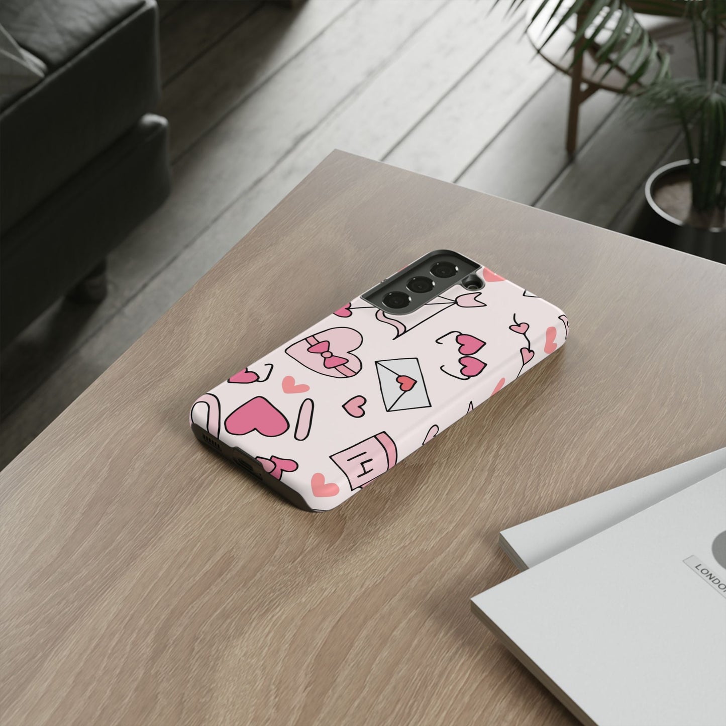 Valentine's Day Scribbles Samsung Galaxy Case - BOGO Cases