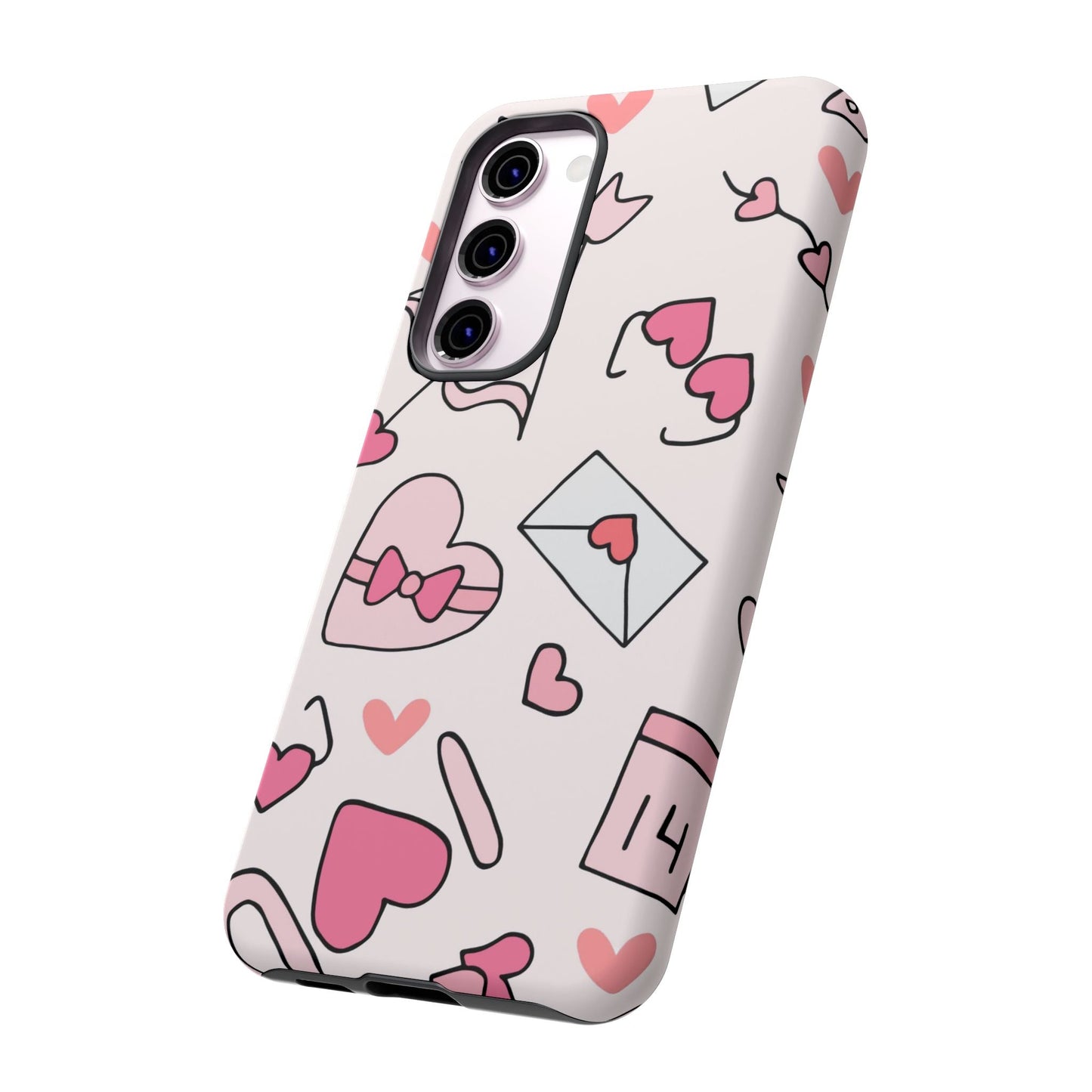 Valentine's Day Scribbles Samsung Galaxy Case - BOGO Cases