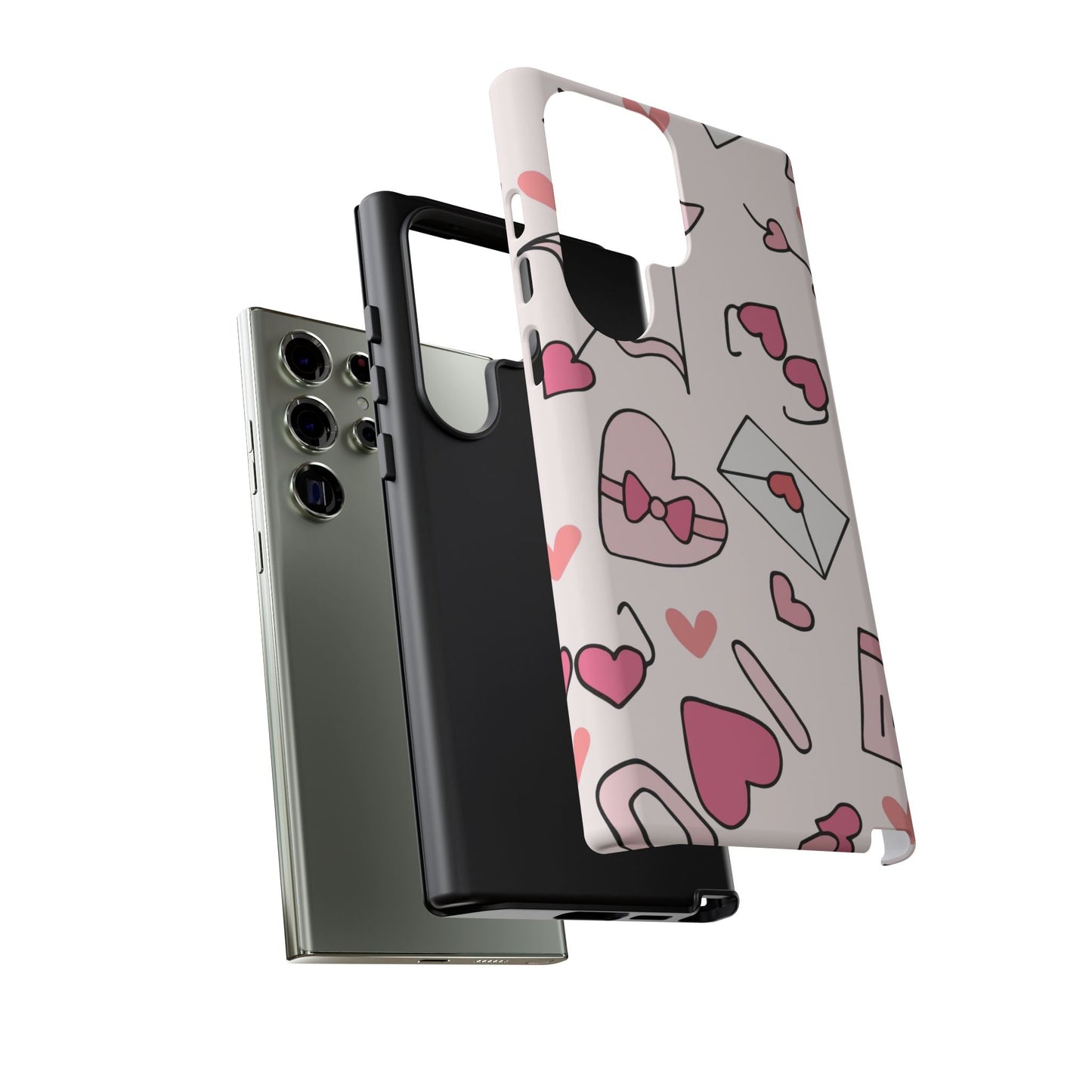 Valentine's Day Scribbles Samsung Galaxy Case - BOGO Cases