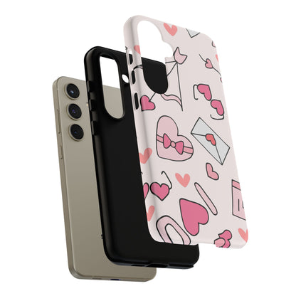 Valentine's Day Scribbles Samsung Galaxy Case - BOGO Cases