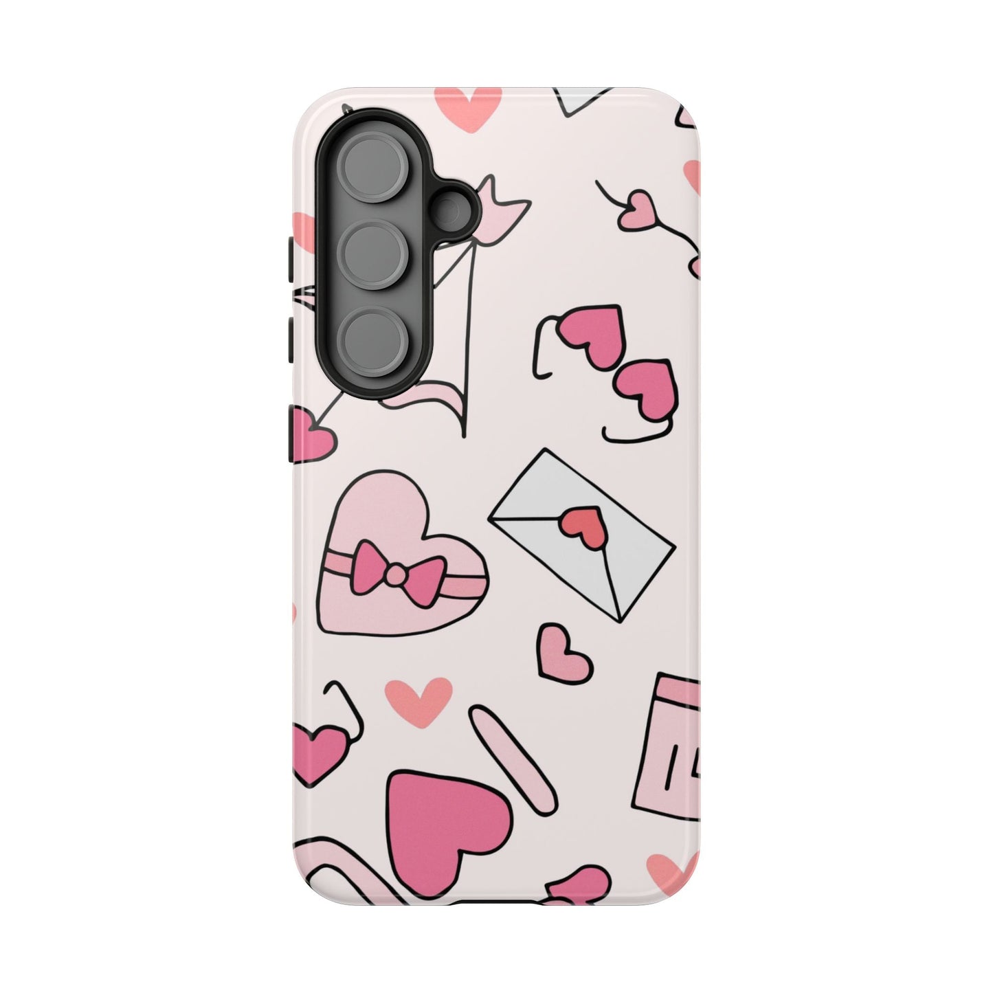 Valentine's Day Scribbles Samsung Galaxy Case - BOGO Cases