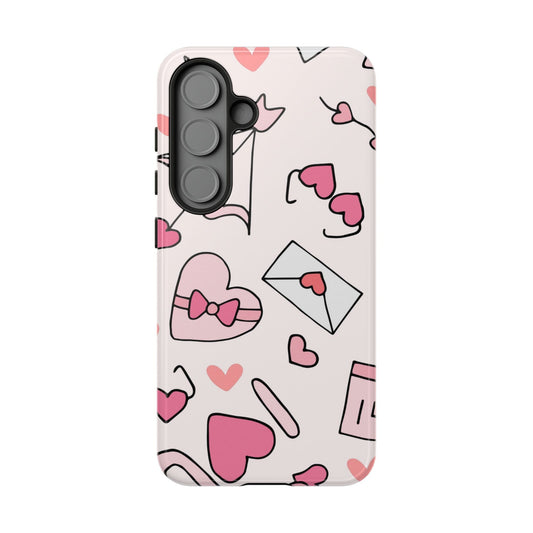 Valentine's Day Scribbles Samsung Galaxy Case - BOGO Cases