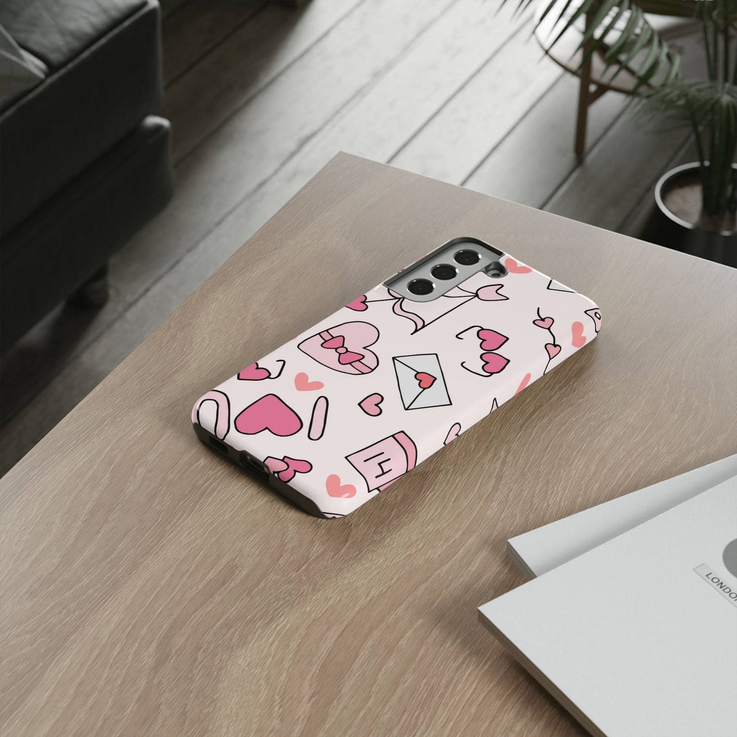 Valentine's Day Scribbles Samsung Galaxy Case - BOGO Cases