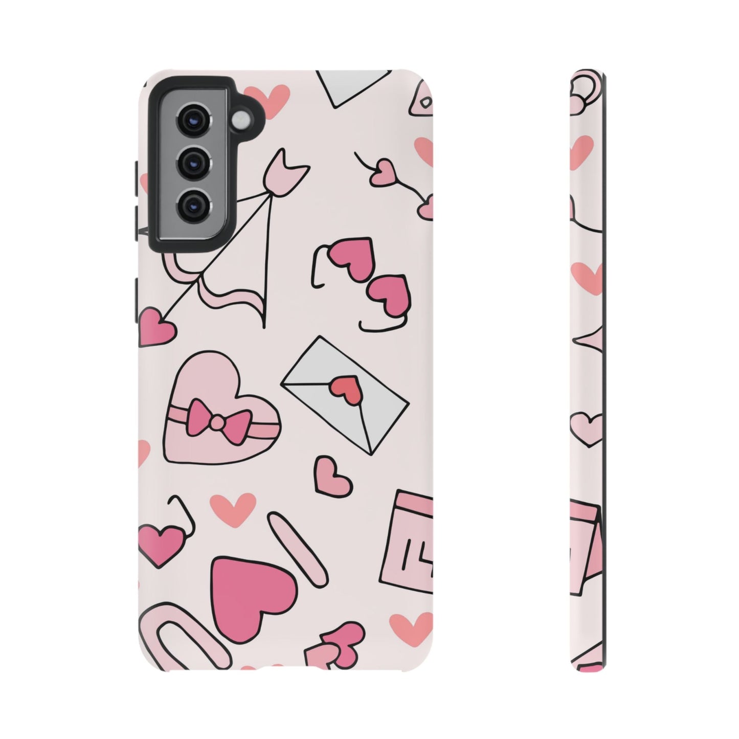 Valentine's Day Scribbles Samsung Galaxy Case - BOGO Cases