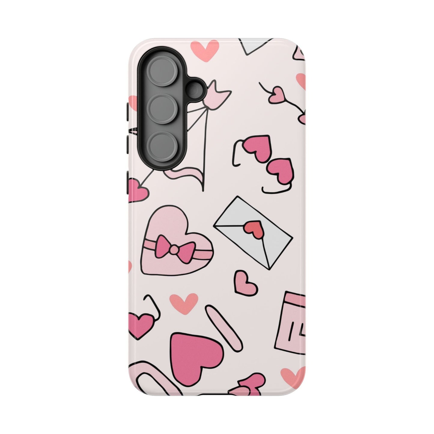 Valentine's Day Scribbles Samsung Galaxy Case - BOGO Cases