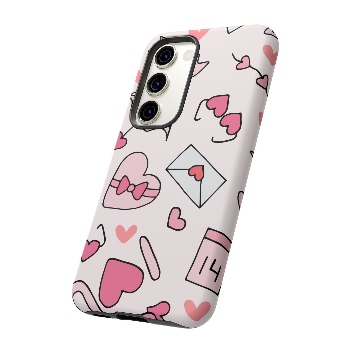 Valentine's Day Scribbles Samsung Galaxy Case - BOGO Cases
