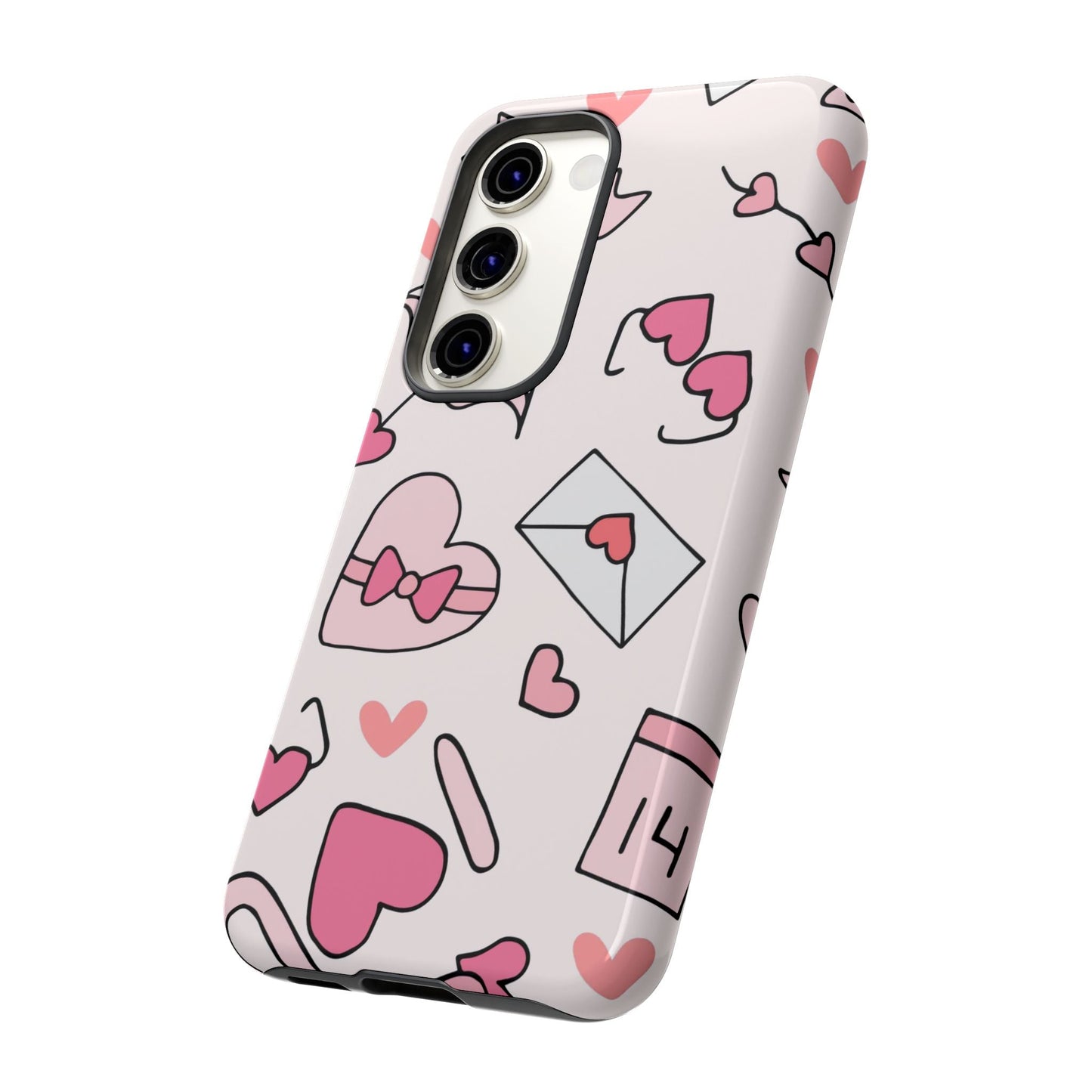 Valentine's Day Scribbles Samsung Galaxy Case - BOGO Cases