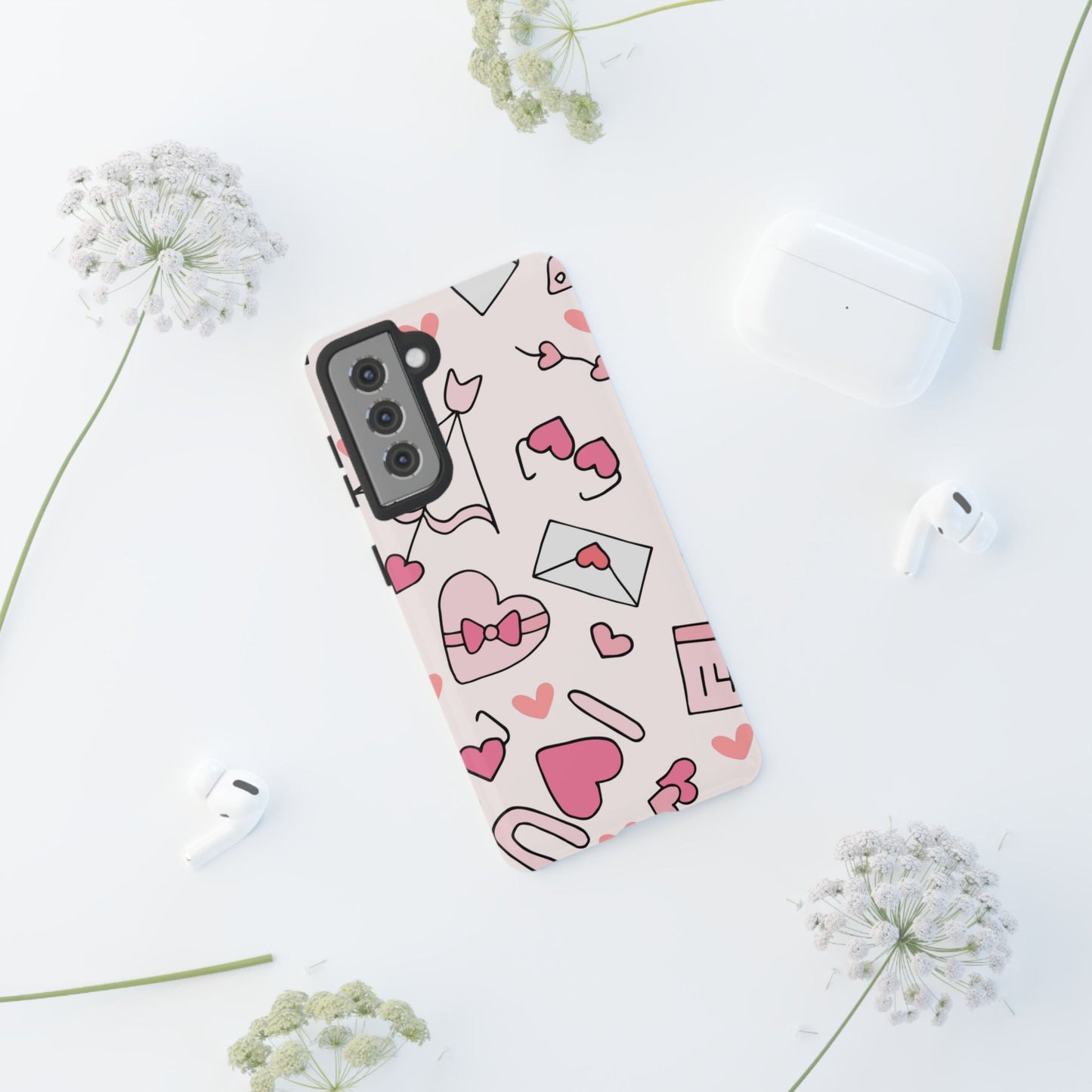 Valentine's Day Scribbles Samsung Galaxy Case - BOGO Cases