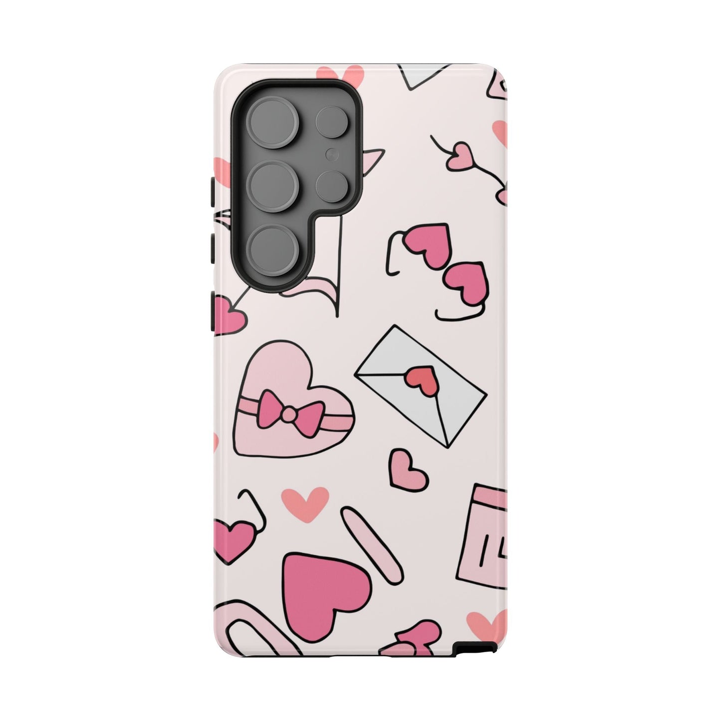 Valentine's Day Scribbles Samsung Galaxy Case - BOGO Cases