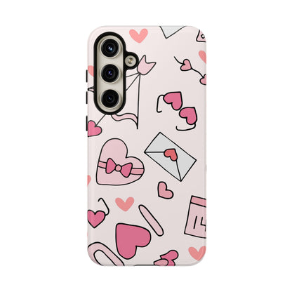 Valentine's Day Scribbles Samsung Galaxy Case - BOGO Cases