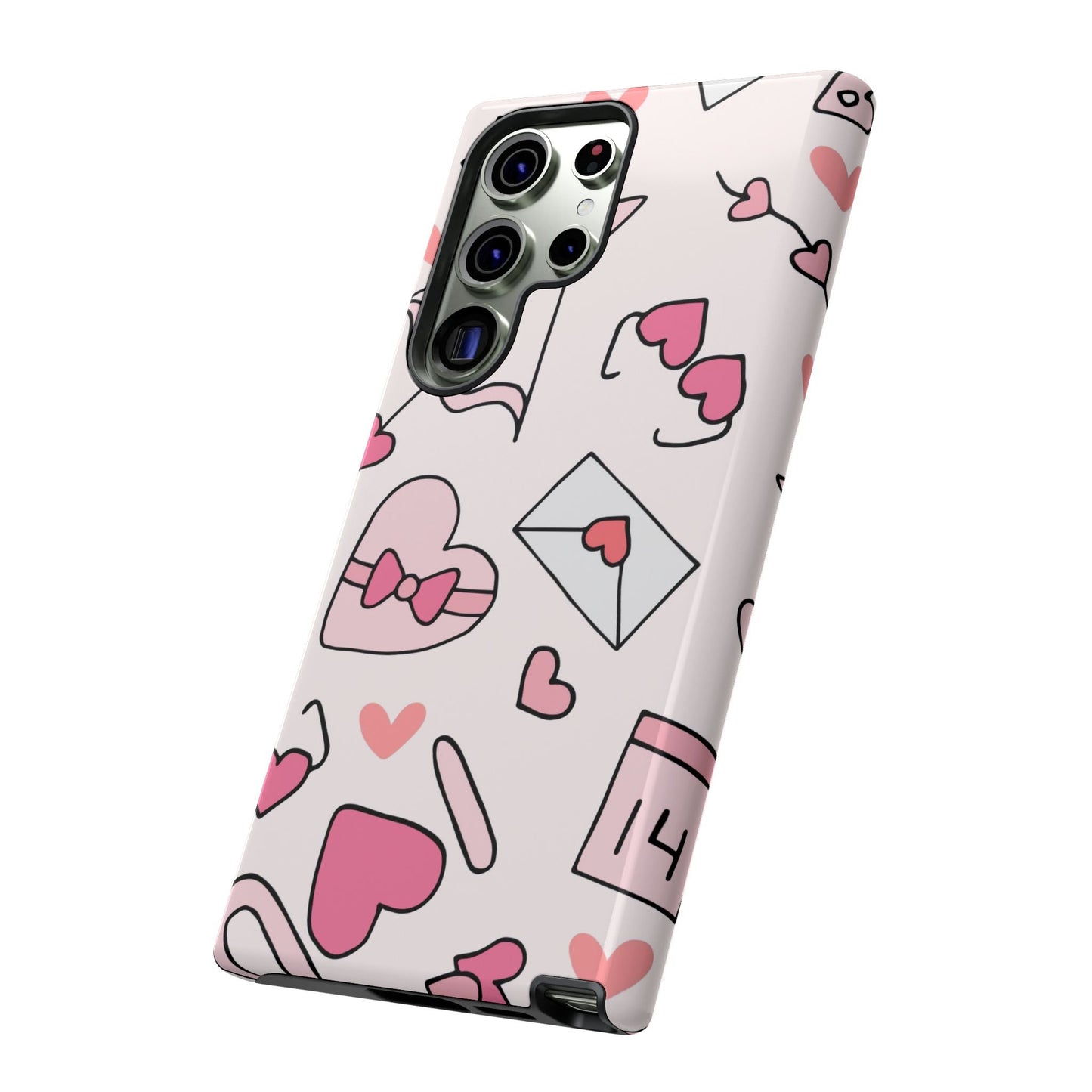 Valentine's Day Scribbles Samsung Galaxy Case - BOGO Cases
