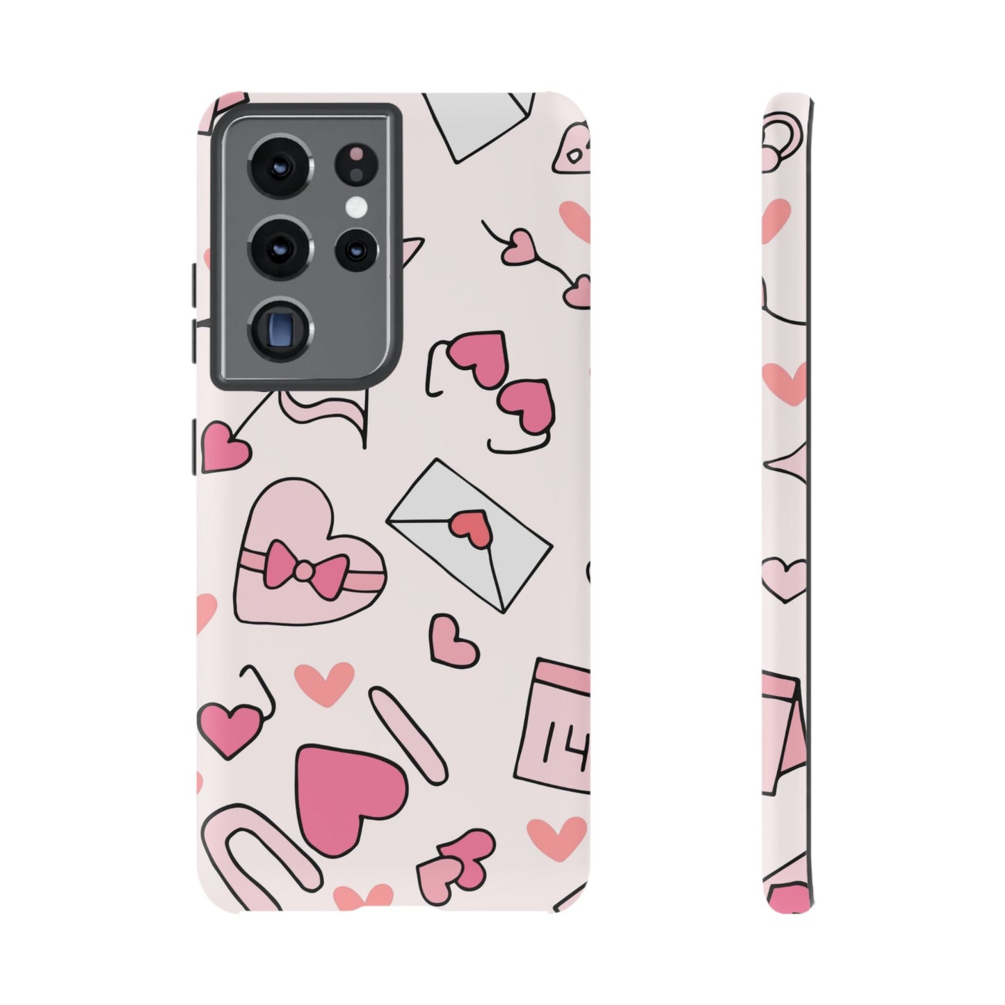 Valentine's Day Scribbles Samsung Galaxy Case - BOGO Cases