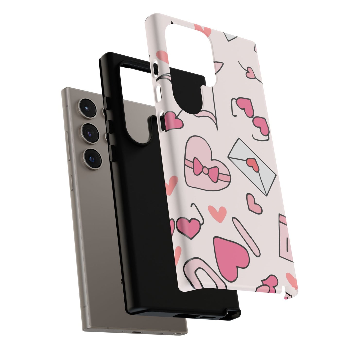 Valentine's Day Scribbles Samsung Galaxy Case - BOGO Cases